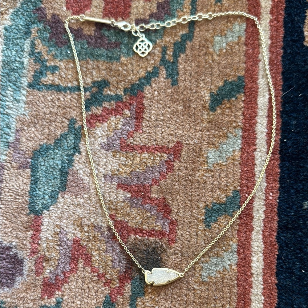 Kendra Scott Drusy Arrowhead Pendant Necklace
